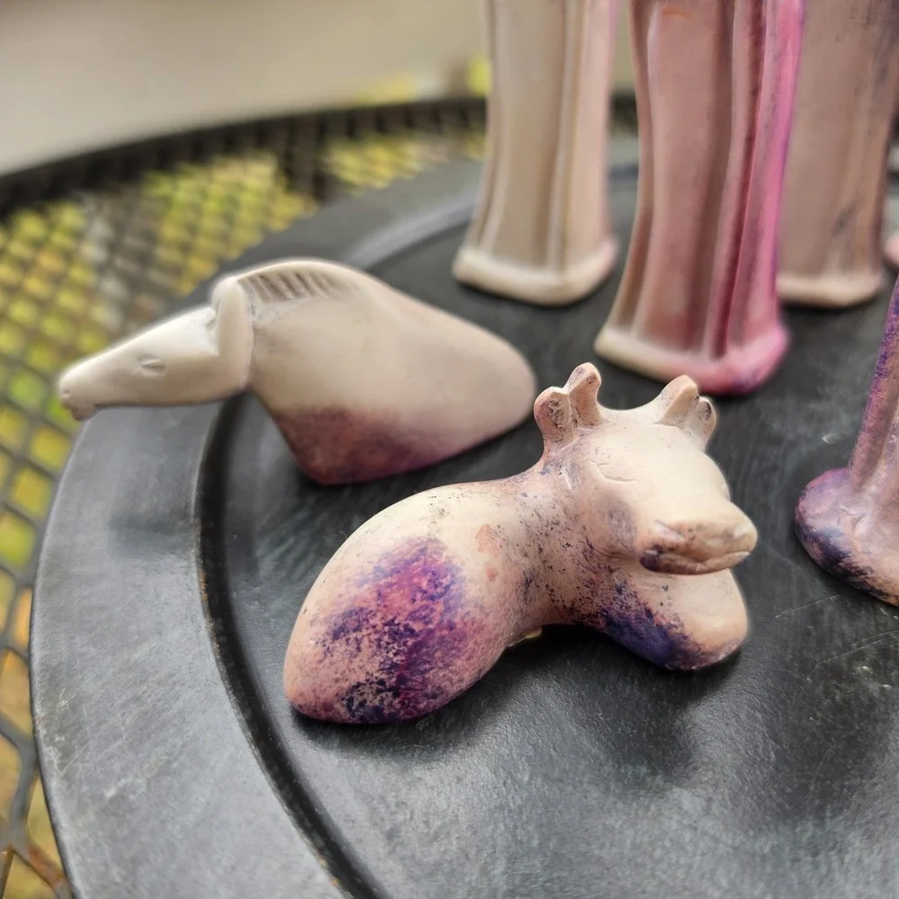 Vintage Hand-Carved Kisii Soapstone Nativity Set (12-Piece) – Made in Kenya